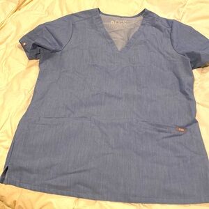 Figs Jean color two pocket top